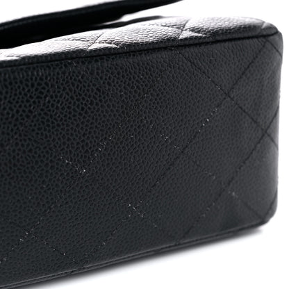 Chanel Caviar Quilted Jumbo Single Flap Black 17 of 22