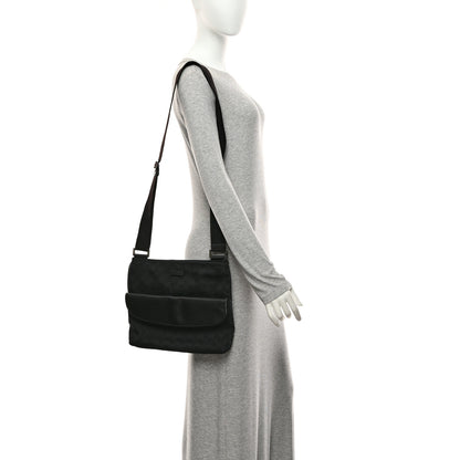 Gucci Monogram Signature Web Small Messenger Black 2 of 11
