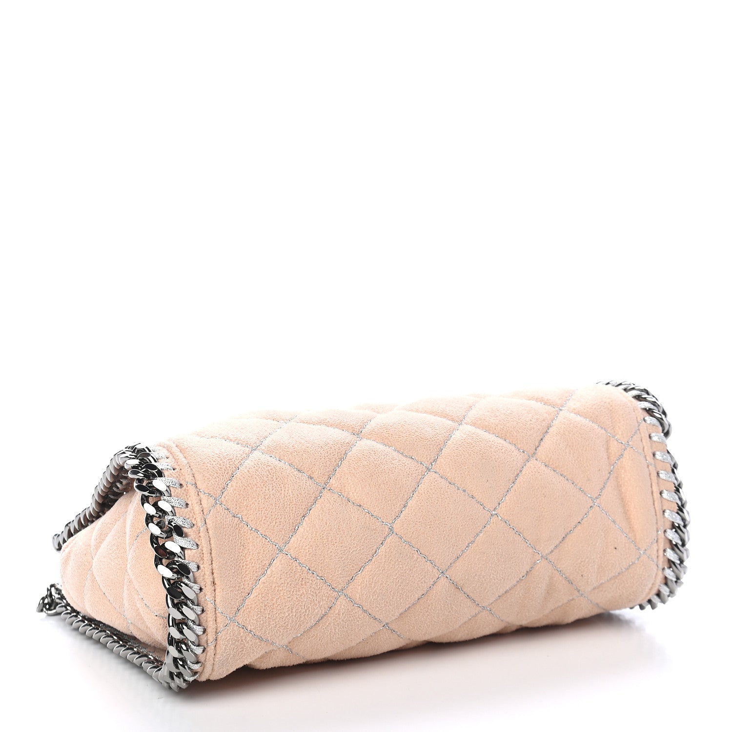 Stella McCartney Shaggy Deer Quilted Mini Falabella Fold Over Tote Powder 4 of 10