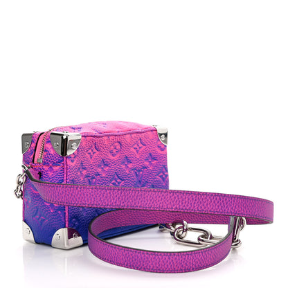 Louis Vuitton Taurillon Illusion Mini Soft Trunk Bleu Rose 3 of 9