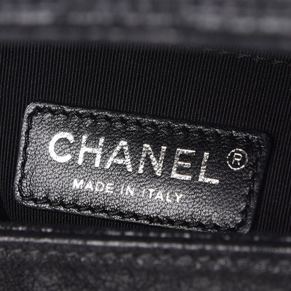 Chanel Goatskin Chesterfield Quilted Medium Celtic Boy Flap Black 7 of 8