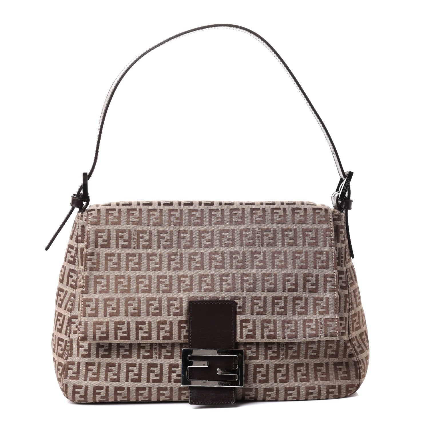 Fendi Zucchino Mama Baguette Brown 1 of 8