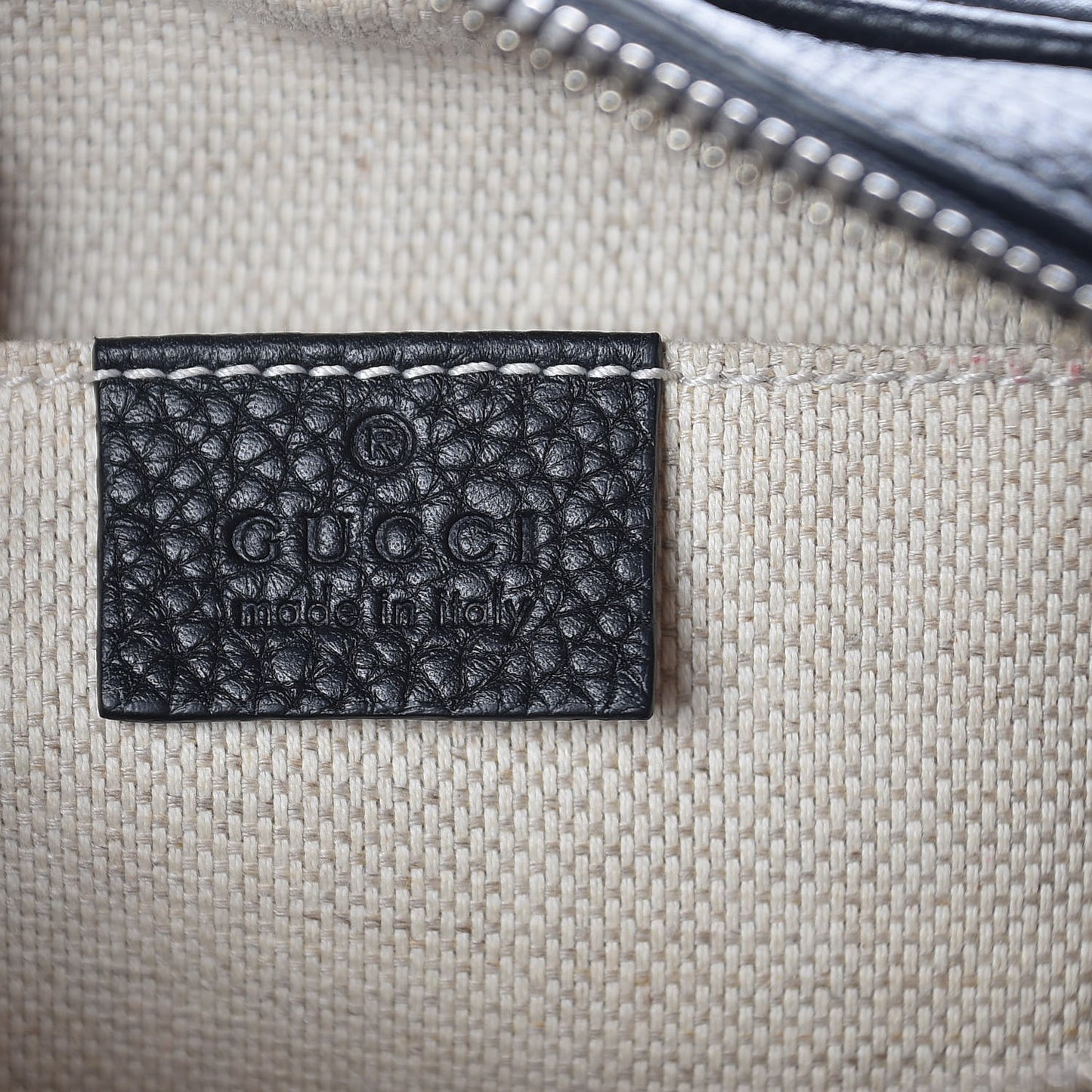 Pebbled Calfskin Small Soho Disco Bag Black