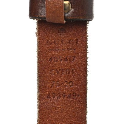 Gucci Faded Calfskin Double G 20mm Belt 75 30 Cuir 4 of 8
