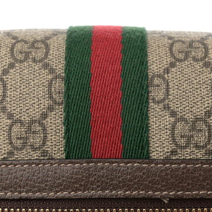 Gucci GG Supreme Monogram Web Small Ophidia Belt Bag 85 34 Dark Brown 16 of 17