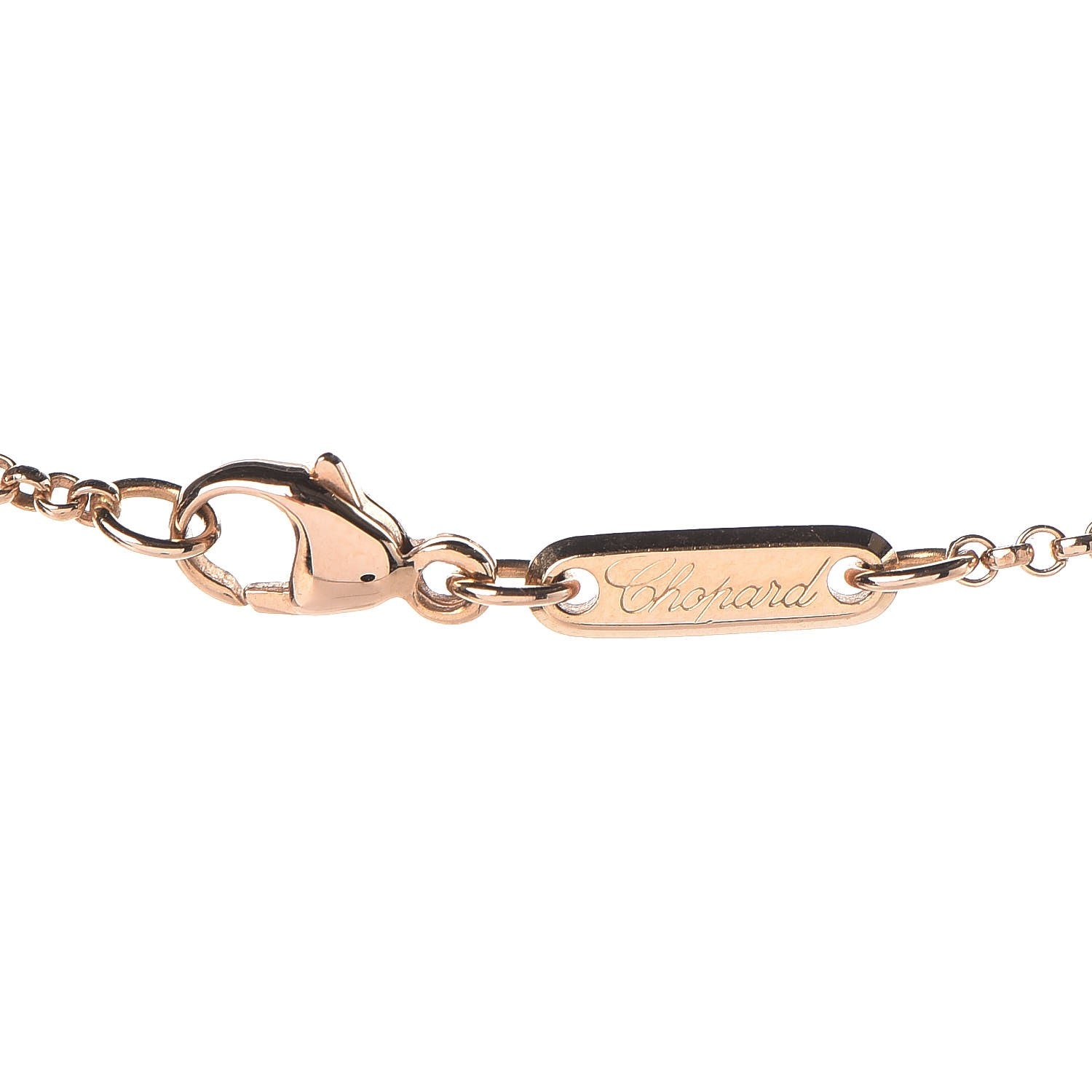 Chopard 18K Yellow Gold Happy Diamonds Floating Heart Pendant Necklace 5 of 7