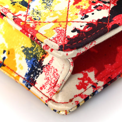 Chanel Satin Printed Watercolor Micro Flap Multicolor 8 of 8