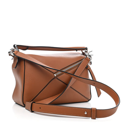 Loewe Calfskin Small Puzzle Bag Tan 2 of 4