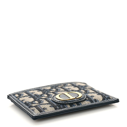 Christian Dior Oblique Calfskin Card Holder Black 4 of 7