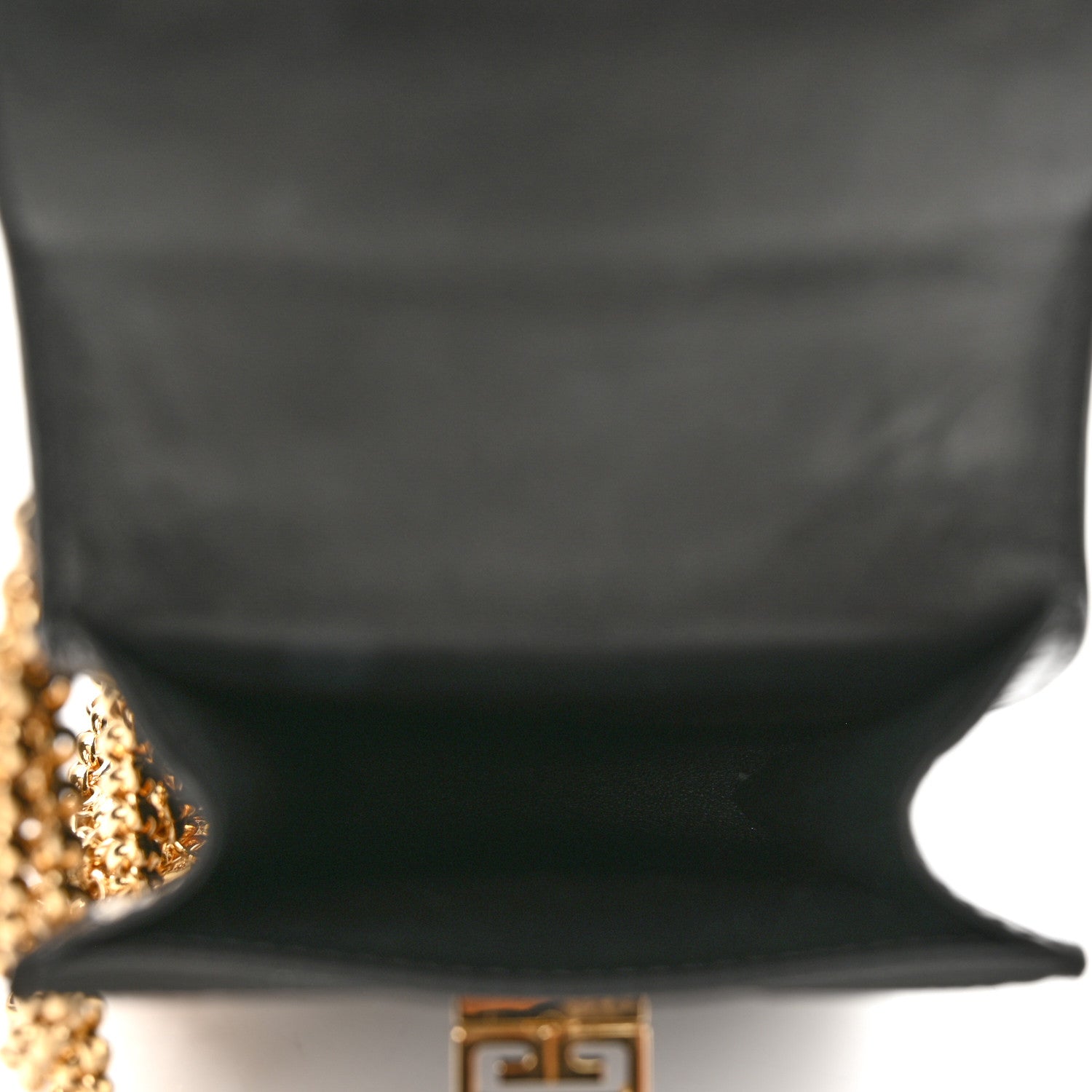 Givenchy Calfskin Crocodile Embossed Mini Phone Crossbody Bag Black 6 of 14