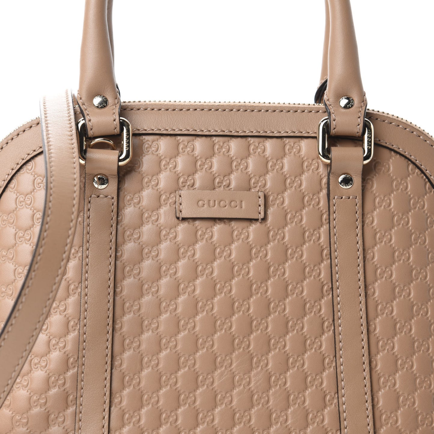 Soft Microguccissima Mini Dome Bag Camelia