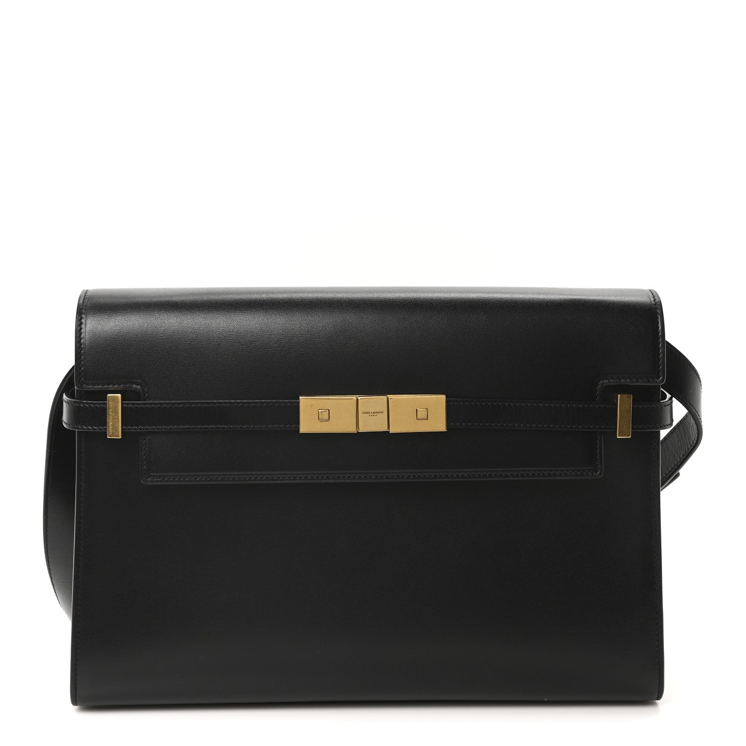 Saint Laurent Smooth Calfskin Manhattan Shoulder Bag Black 1 of 10