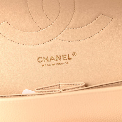 Chanel Caviar Quilted Jumbo Double Flap Light Beige 8 of 11