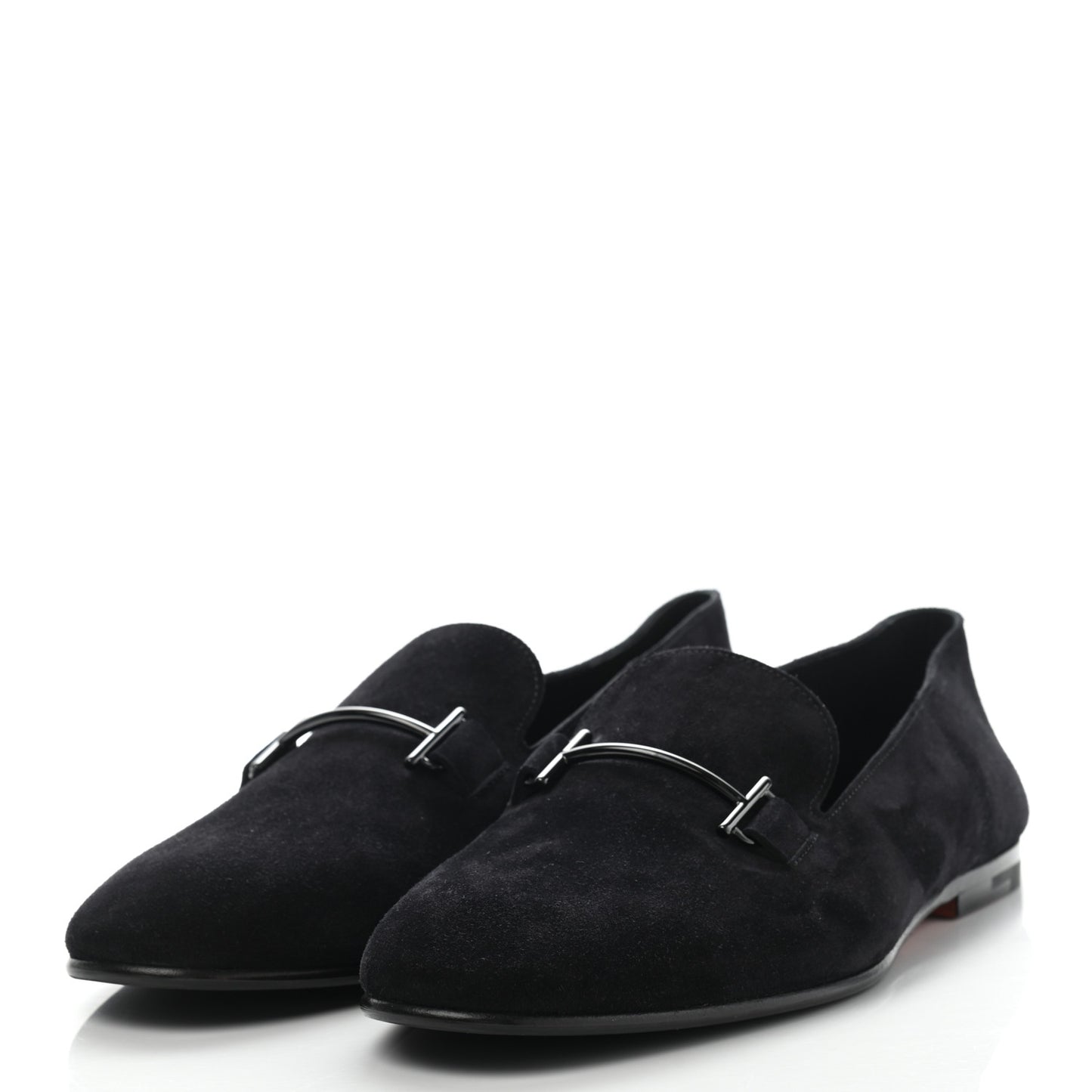 Suede Mens Saga Loafers 43 Black