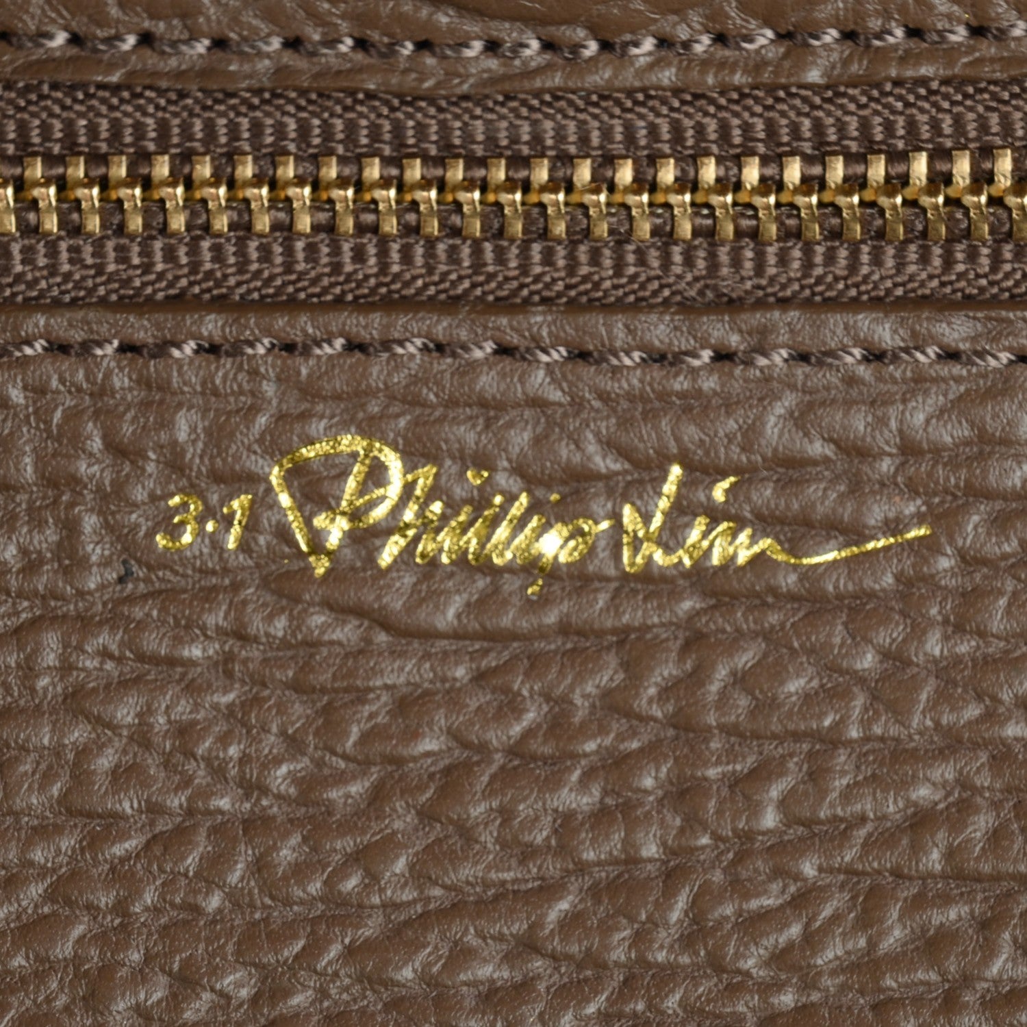 3.1 Phillip Lim 3.1 Textured Calfskin Mini Pashli Satchel Taupe 9 of 12