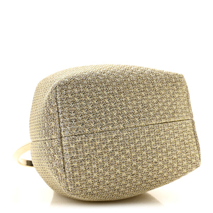 Jimmy Choo Metallic Woven Bon Bon Bag Champagne 4 of 12