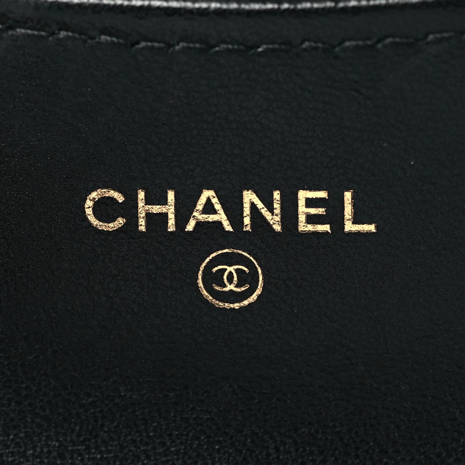 Chanel Lambskin Quilted Flap Card Holder On Chain Black 6 of 11