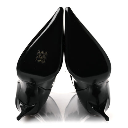 Saint Laurent Glazed Calfskin Vendome 110 Boots 40 Black 7 of 11