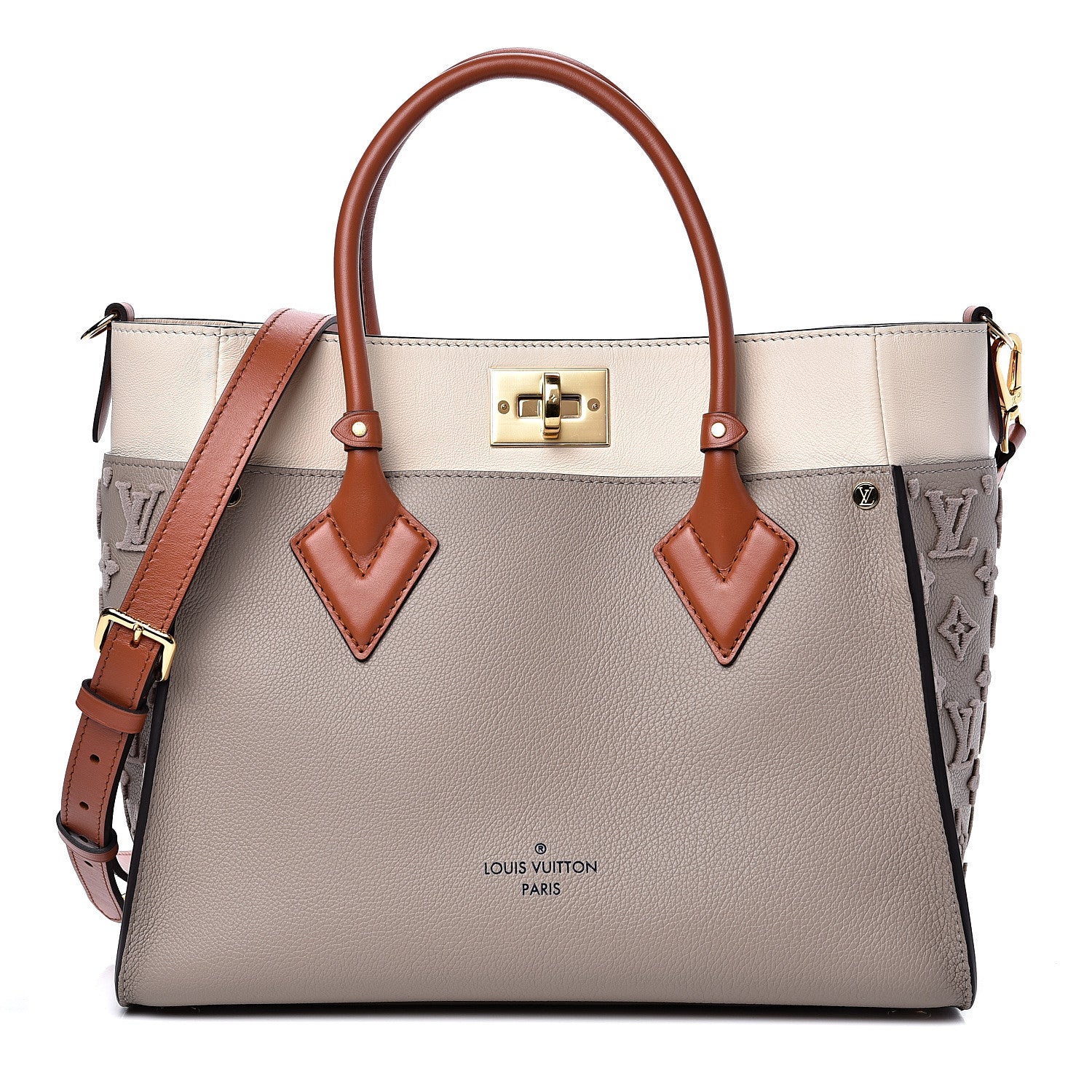 Louis Vuitton Calfskin Monogram Tufting On My Side Galet 1 of 10