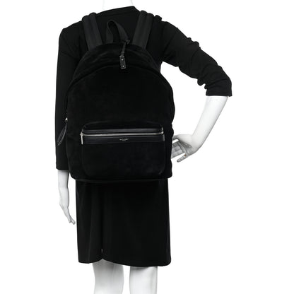 Saint Laurent Suede City Backpack Black 2 of 11