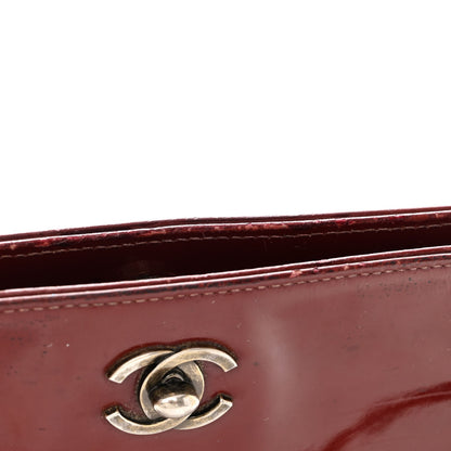 Chanel Patent Bijoux Chain Shoulder Bag Rust Red 13 of 15