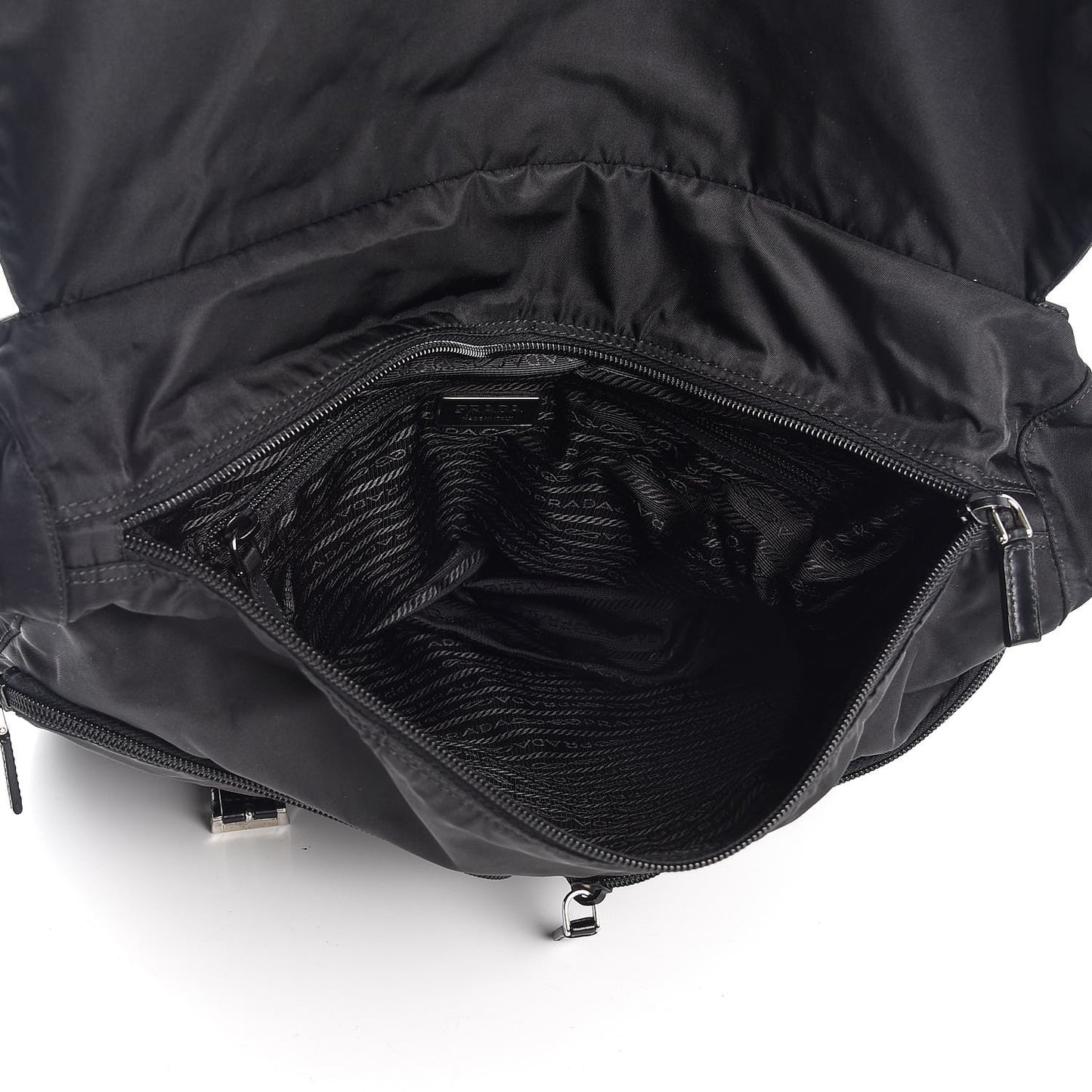 Nylon Vela Sport Messenger Bag Black