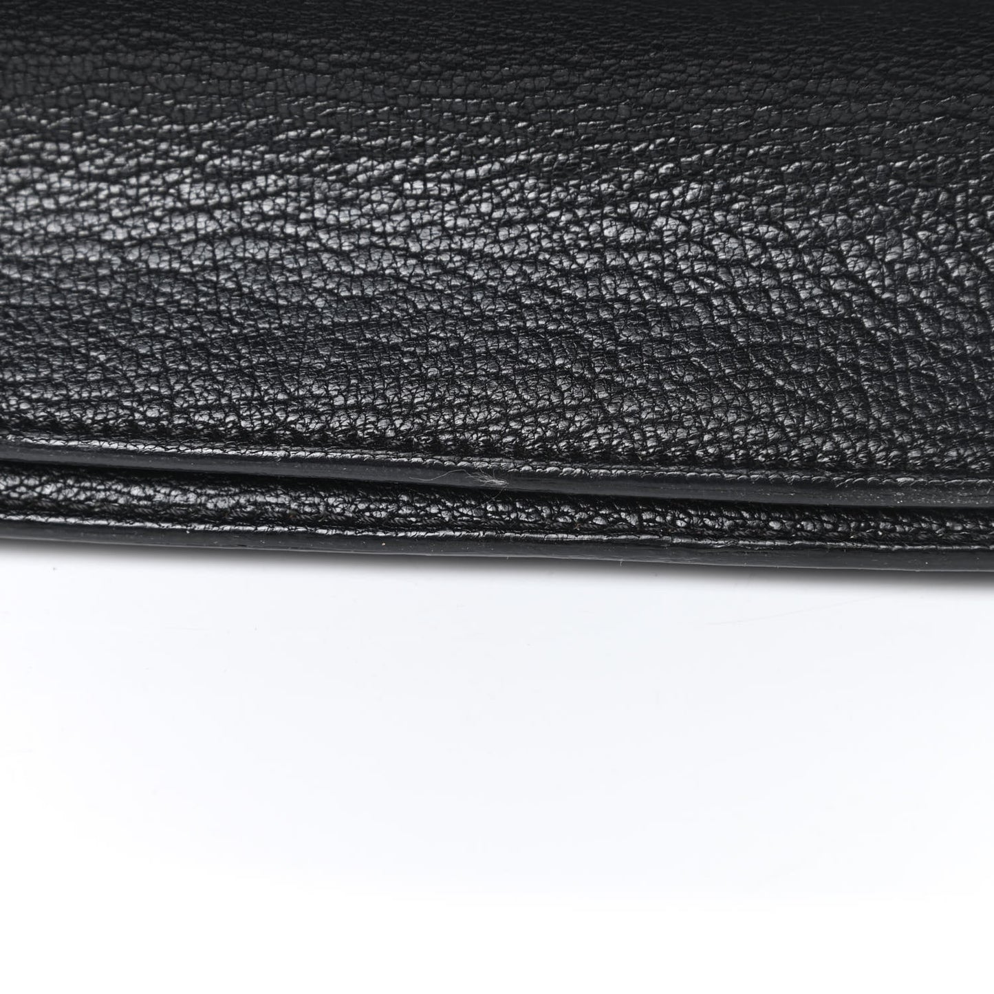 Goatskin Medium Classic Box Flap Bag Black