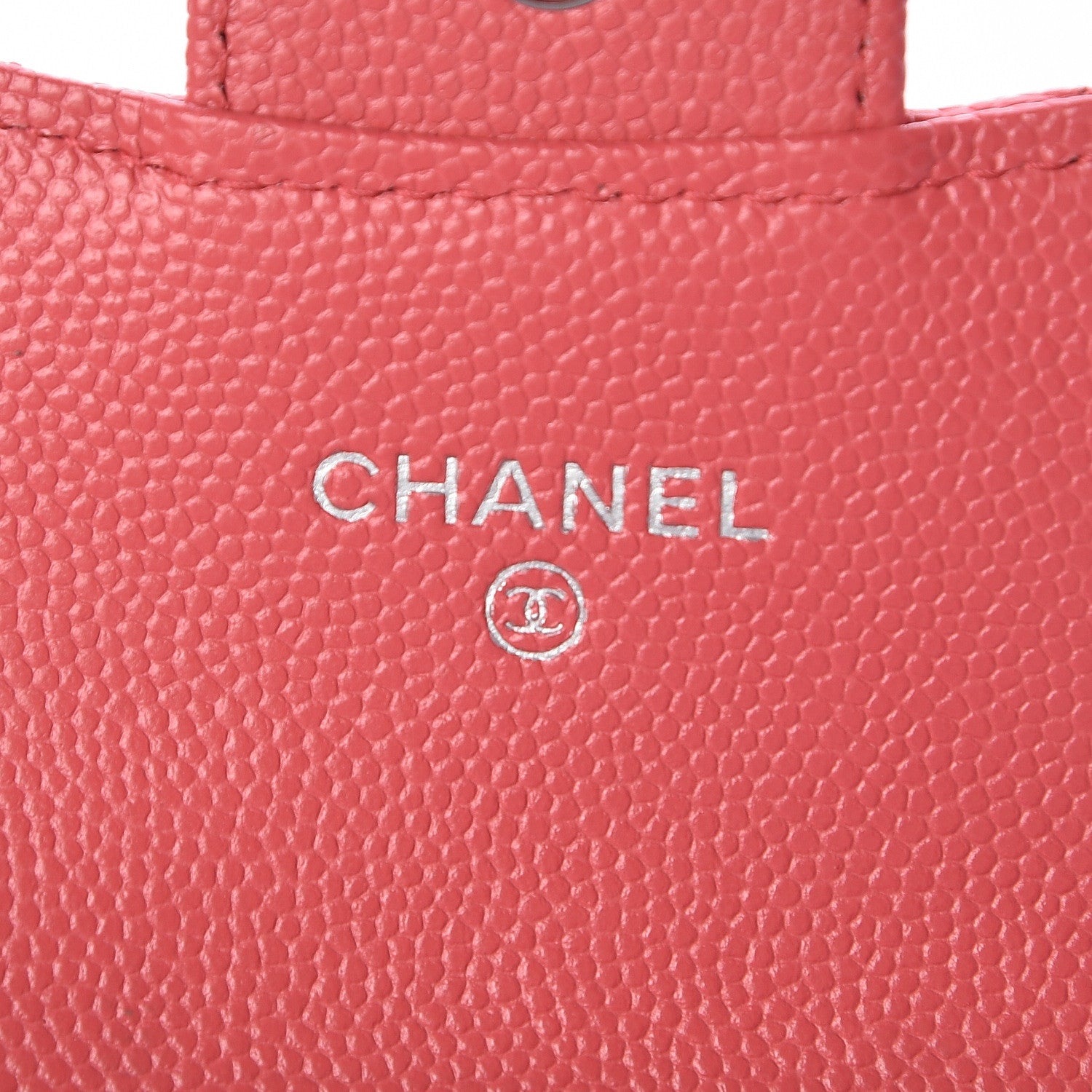 Chanel Caviar Quilted Flap Card Holder Wallet Pink 6 of 9