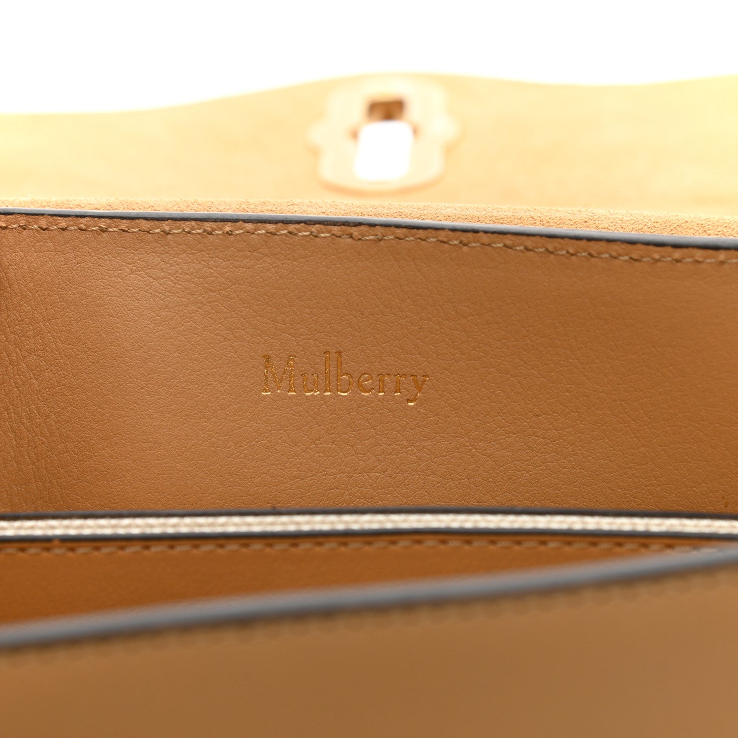 Mulberry Silky Calfskin Mini Seaton Dark Golden Yellow 6 of 9