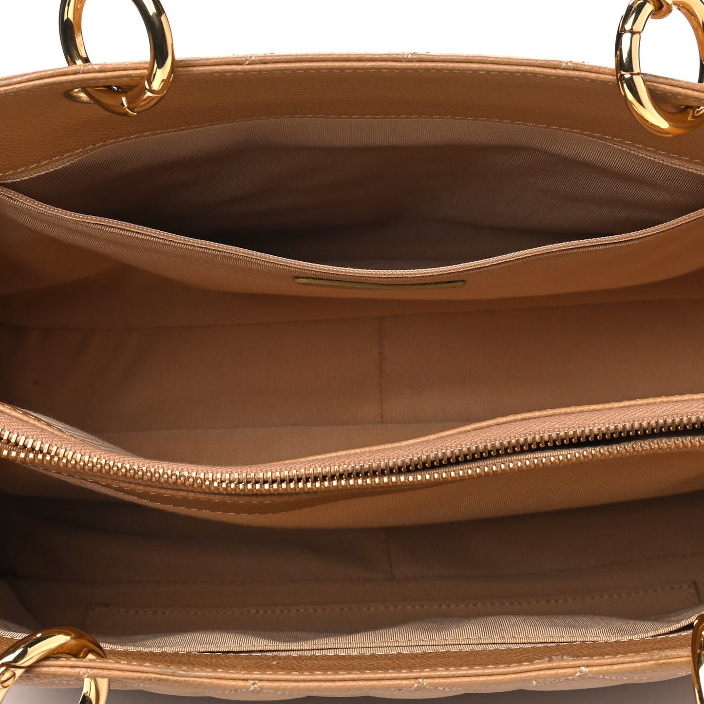 Caviar Quilted Grand Shopping Tote GST Beige