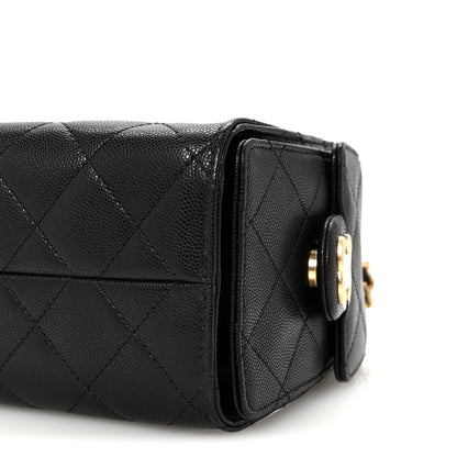 Chanel Caviar Quilted Mini Chanel 25 Handbag Black 10 of 11