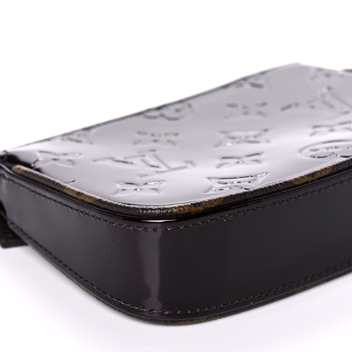 Louis Vuitton Vernis Monogram Mini Pochette Accessories Amarante 8 of 10