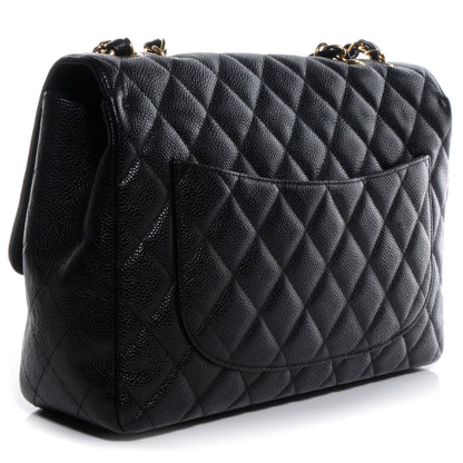 Chanel Caviar Jumbo Single Flap Black 3 of 8