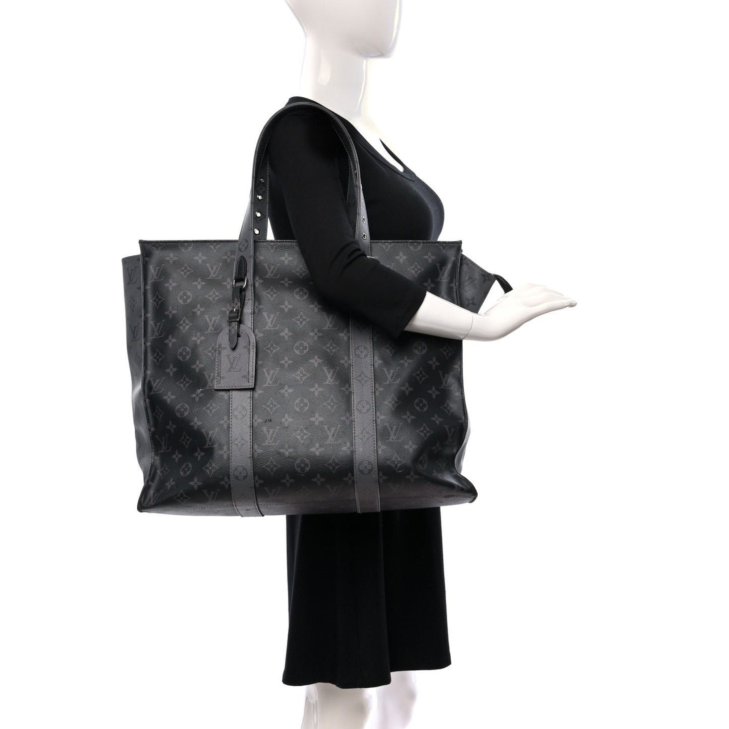 Monogram Eclipse Cabas Zippe GM Black