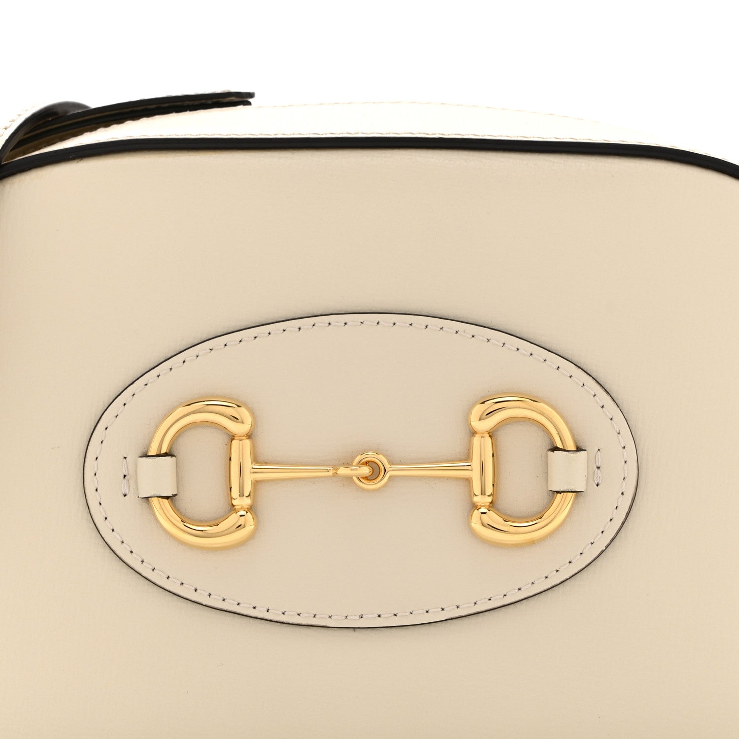 Gucci Azalea Calfskin Mini Horsebit 1955 Camera Shoulder Bag Mystic White 9 of 11