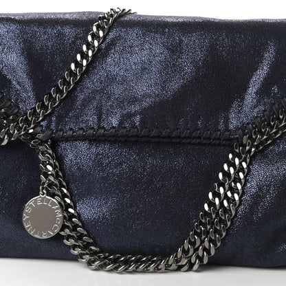 Stella McCartney Shaggy Deer Falabella Fold Over Tote Navy 7 of 9