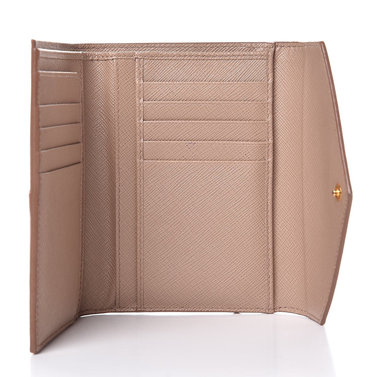 Prada Saffiano Compact Envelope Wallet Cammeo 5 of 10