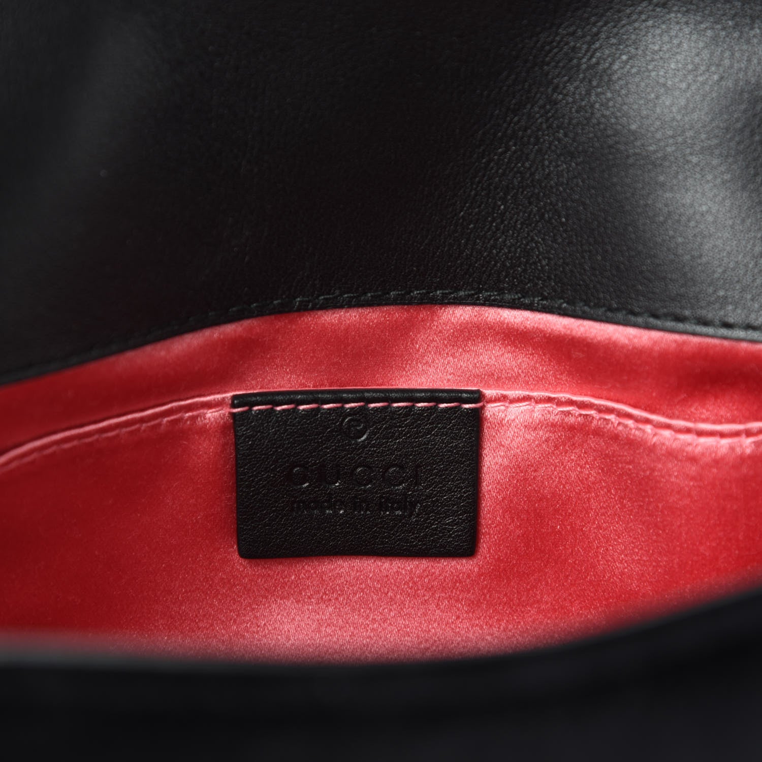 Gucci Velvet Matelasse Embroidered Mini GG Marmont Shoulder Bag Black 8 of 10