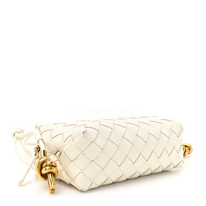 Bottega Veneta Polished Nappa Intrecciato Metal Knots Mini Loop Camera Bag Bone 4 of 9