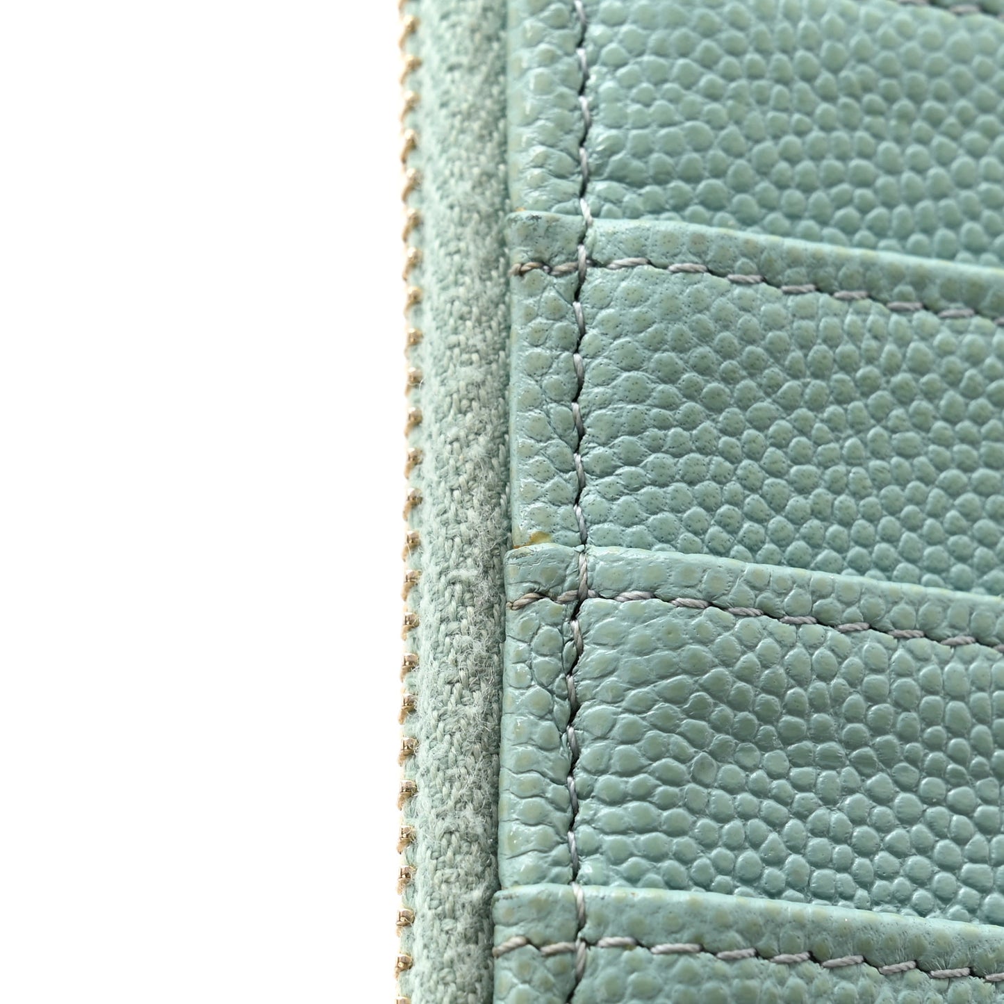 Caviar Quilted Classic iPhone Pouch Blue