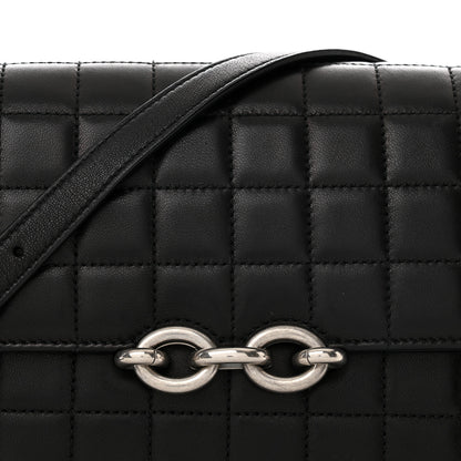 Saint Laurent Lambskin Quilted Le Maillon Satchel Black 8 of 10