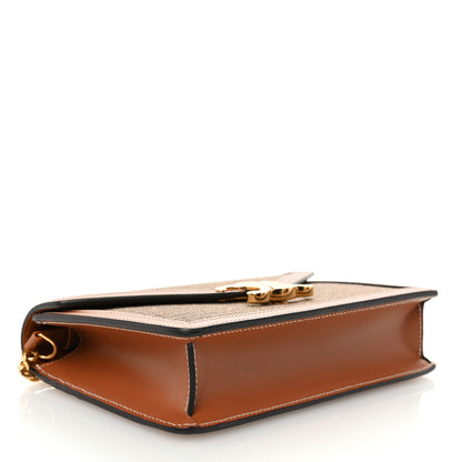 Celine Textile Calfskin Pied De Poule Print Margo Wallet on Chain Multicolor 4 of 11
