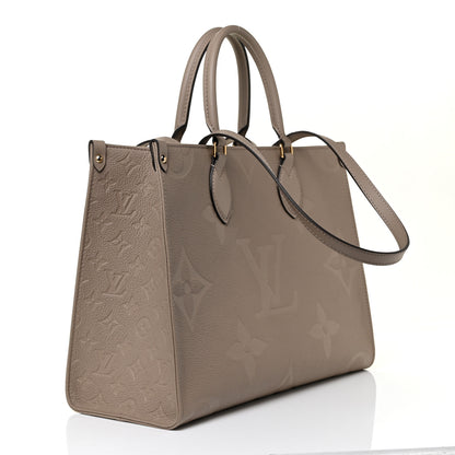 Louis Vuitton Empreinte Monogram Giant Onthego MM Tourterelle 3 of 9