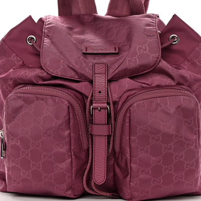Gucci Nylon Monogram Small Single Buckle Backpack Pink 8 of 10