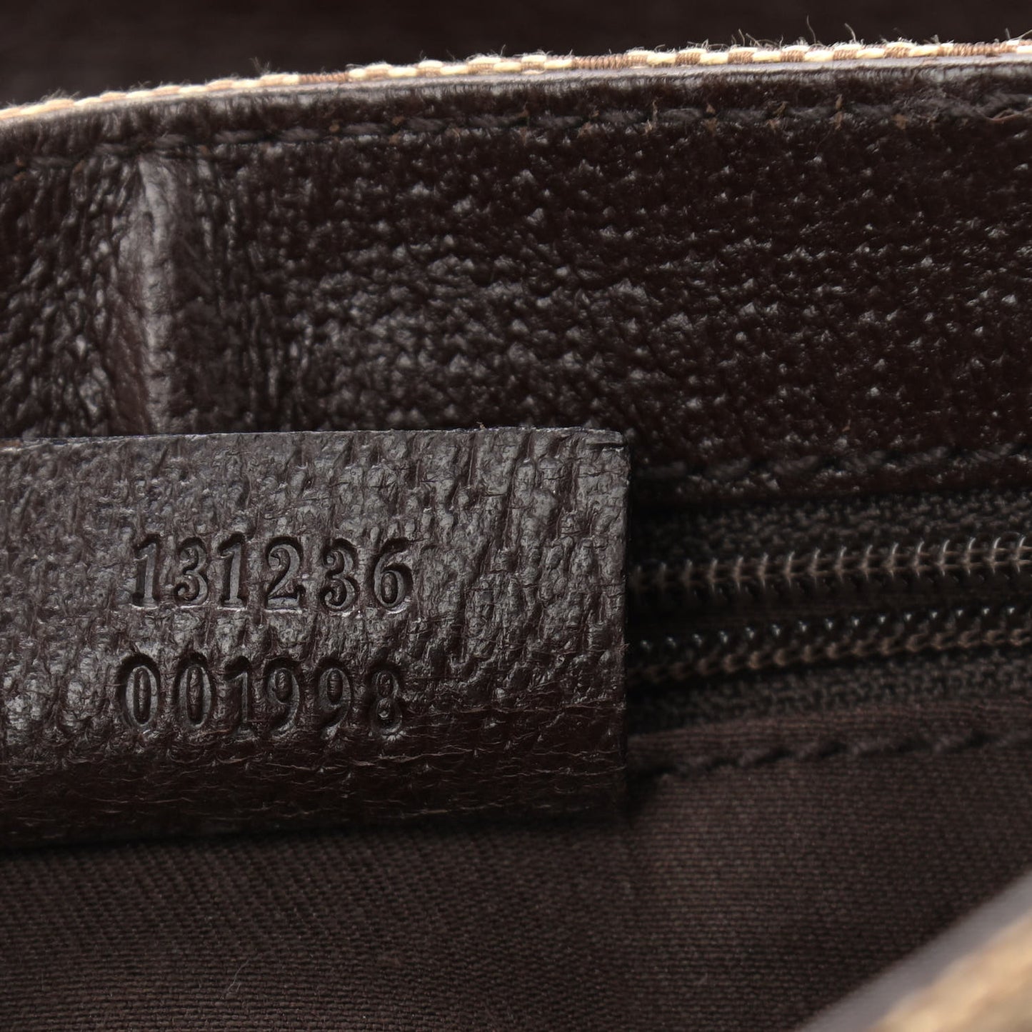 Monogram Waist Pouch Bag Dark Brown