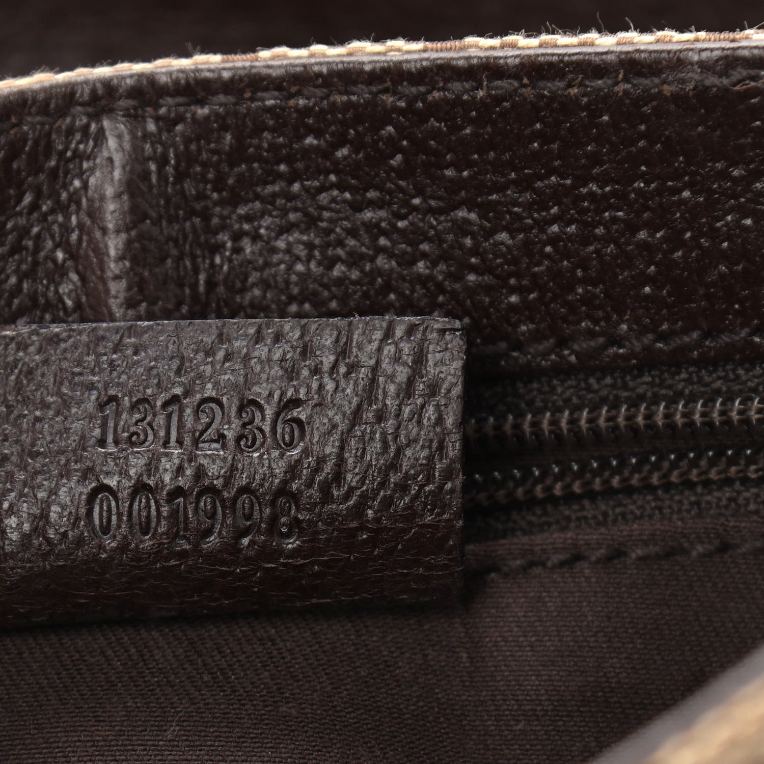 Gucci Monogram Waist Pouch Bag Dark Brown 7 of 11