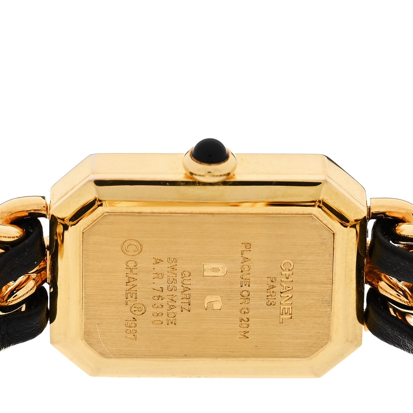 Stainless Steel Lambskin 20mm Chain Premiere Quartz Watch Gold S