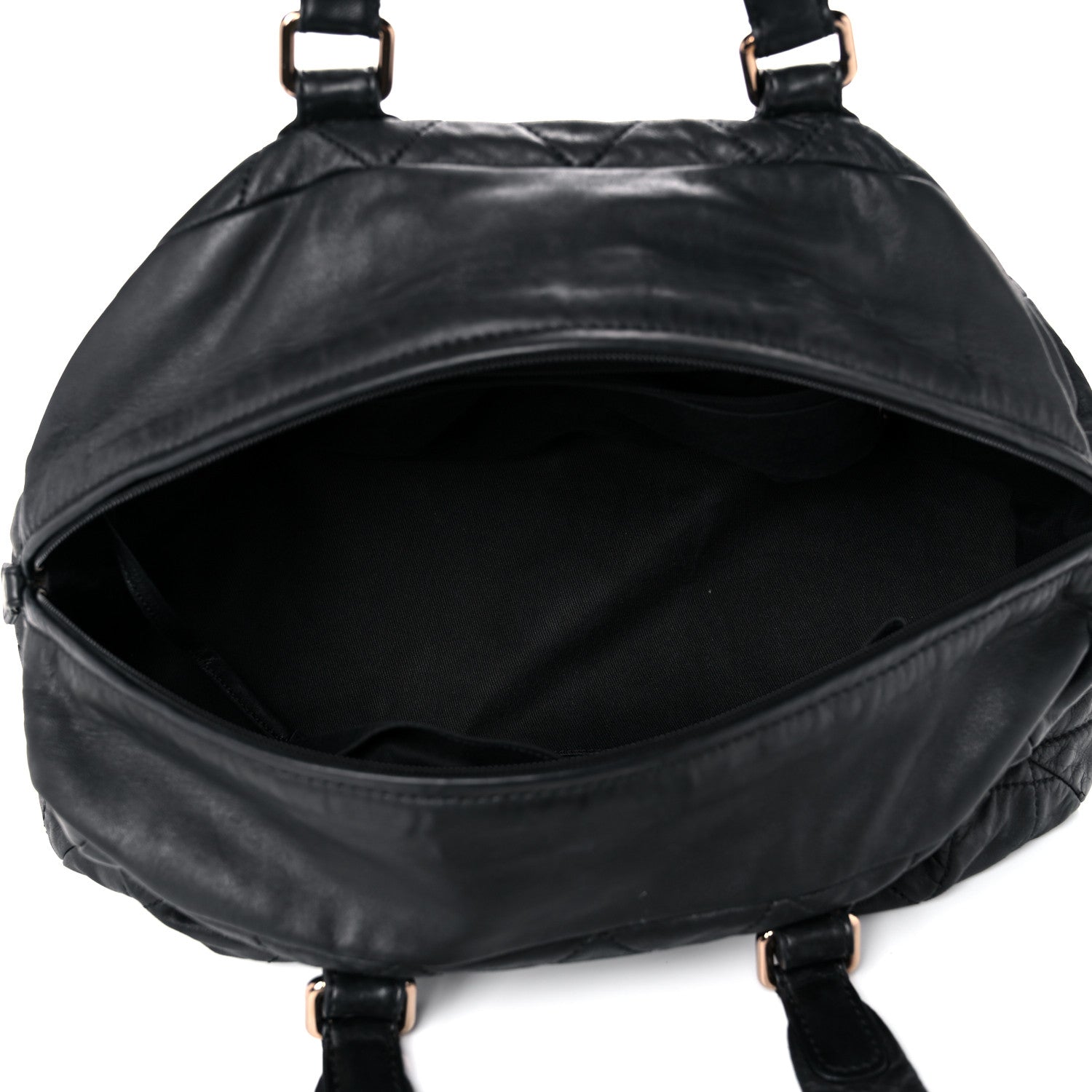 Chanel Lambskin Cloudy Bundle Bowler Black 4 of 15