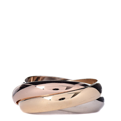Cartier 18K Pink Yellow White Gold Classic Les Must De Trinity Ring 51 5.75 3 of 4