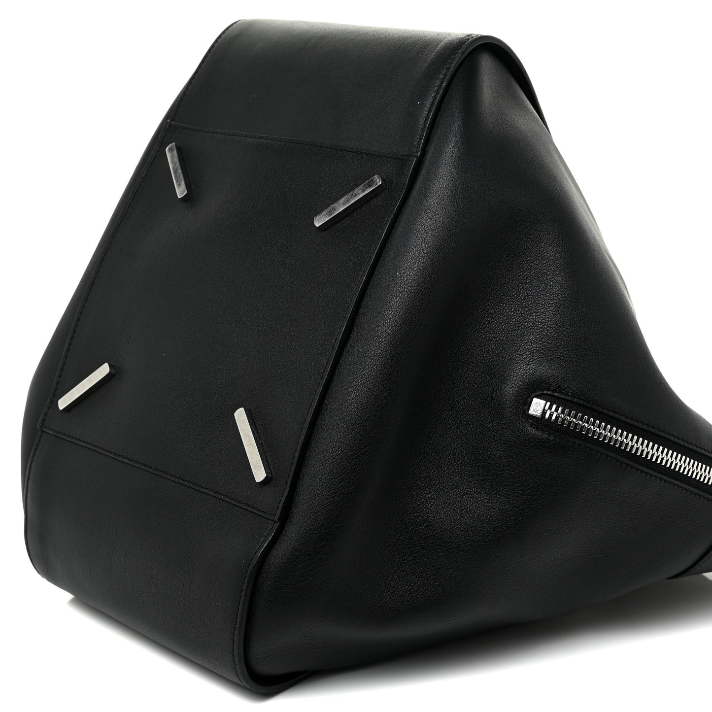 Calfskin Medium Hammock Shoulder Bag Black